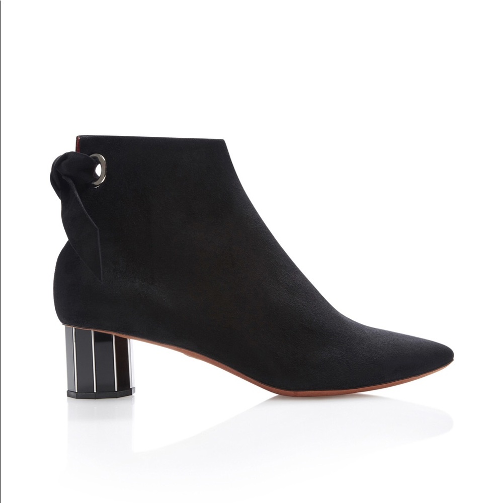 Proenza Schouler Black Suede Vinci Booties NEW